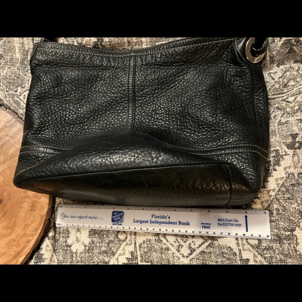 Coach Black Pebble Leather Hobo